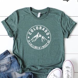NWOT Colorado T Shirt Heather Green